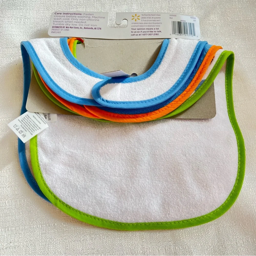 New Baby Set of 3 Bibs